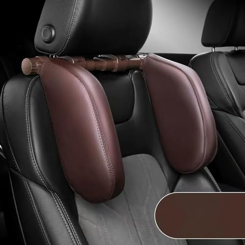 gengpingni Auto Nackenkissen für Audi A3 A4 A5 A6 A7 A8,Atmungsaktiv Abnehmbarer Abdeckung Auto Kopfstütze Kissen,E