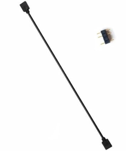 Computer Motherboard Extension Cable, RGB Interface Extension Cable, 12V RGB 4-PIN / 5V ARGB 3-PIN 1-4/1-5 Connector Hub (50CM 5V-3PIN)