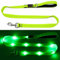 KOSKILL 1,2 m LED Hundeleine, USB wiederaufladbare Beleuchtete Hundeleine Sicherheits für nächtliche Spaziergänge, reflektierende Nylonleinen mit gepolstertem Griff für mittelgroße und große Haustiere