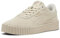 PUMA Women's Carina Leather Shoes Sneaker, 3.0 Alpine Snow-gold, 40 EU