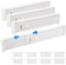 Farerkass Schubladentrenner Verstellbar, 12 Stück Drawer Dividers, Schubladenteiler Organizer, Schubladen Trenner 32-56cm, Organizer Ordnungssystem, für Kleiderschrank Küche Büro