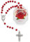 Mondo Cattolico - Rosario cattolico in Cinque Decadi in Petalo di Rosa del Papa - Ideale come Regalo Cattolico (Papa Francesco)