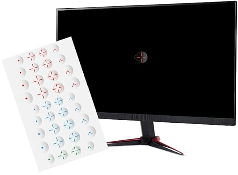Fastscope Fadenkreuz-Aufkleber für Monitor, 36 Stück, Schwarz