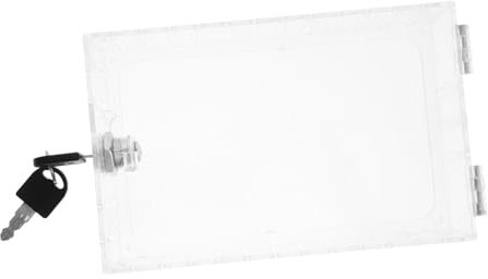 Homoyoyo Thermostat Protective Cover Lock Box Wall Mounted Key Lock Box Cover for Home Office Class Thermostat