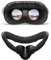 Compatibile con Oculus Quest 2 Face Pad di ricambio - Staffa per interfaccia viso VR con naso che blocca la luce, fori traspiranti VR in pelle cuscino protettivo per accessori Meta Quest 2
