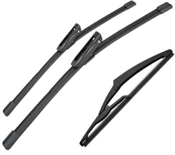 YJTYC Jeu de Balais d'essuie-Glace Avant et Arrière pour C4 Cactus 2014 2015 2016 2017 2018 2019 2020 26 +18 + 10 (LHD), 3 Pièces Pare-Brise Fenêtre Brosses de Pluie de Voiture