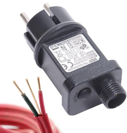 LearnLyrics Trasformatore a LED, alimentazione del driver LED a bassa tensione, 4,5 V, 0,6 A, regolatore LED impermeabile per uso stagionale, presa Ue 31 V, per ghirlanda luminosa, proiettore