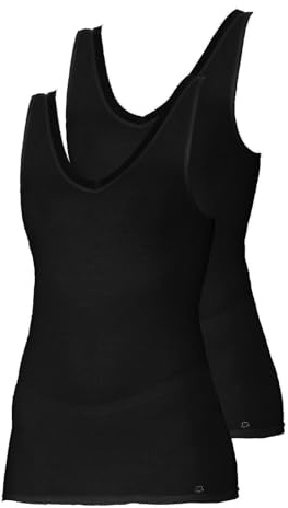 SCHÖLLER 2er Pack Damen Achseltop Baumwolle-Elasthan 51130-51131-580
