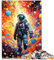 1000 Adult Pieces Jigsaw Puzzle Astronaut Space For Family Fun Brain intelligence challenge addictive toys 19.7 in x29.5 in Suitable for and teens 14+