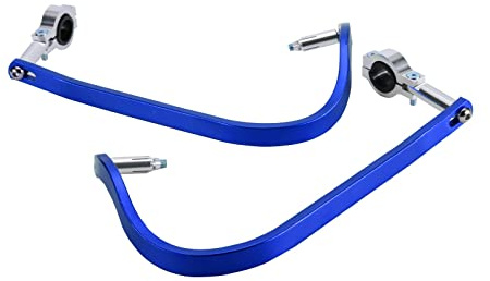 Motorrad Handprotektoren Motorrad-Handschützer Aus Aluminium Für Motorrad Motocross Dirtbike MX ATV Passend Für Alle Lenker 7/8 Zoll 22 Mm Bis 1 1/8 Zoll 28 Mm Handguards(Blau)