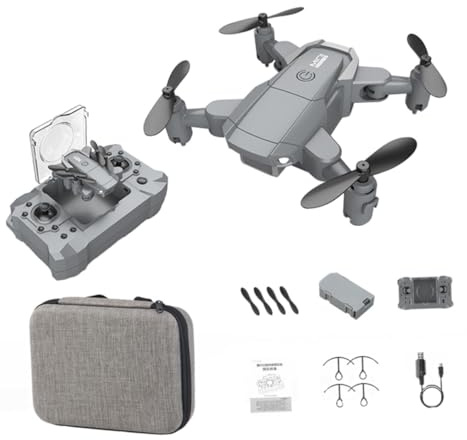 CLISPEED Elicottero Rc Mini Drone Quadricottero Fotocamera Drone Aereo Fotografia Elicottero Rc Telecomando Lunga Distanza Trasmissione Silenzioso