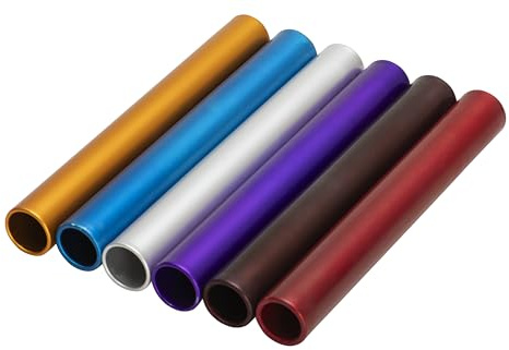 Betzold Staffelstäbe Senior Ø 38 mm, 6 Stück aus Aluminium | Leichtathletik, Staffel, Sportunterricht, Wettkampf