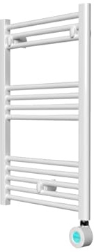 Rointe Elba Plus, Secatoallas Eléctrico Digital, Acero, Blanco RAL 9016, 865x500x95mm, 300W, Panel LCD Táctil, 12 Tubos