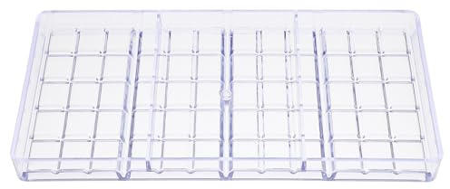 Générique Moule à Chocolat en Plastique Rigide Transparent, Moule à Tablette 12 Compartiments pour Fabrication de Bonbons, Outil de Façonnage du Chocolat pour Pâtisserie et Confiserie
