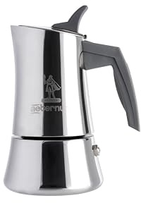 Aeternum, La Divina Re Inox, Caffettiera 2 Tazze, Non adatta all'Induzione, Acciaio Inox, Argento