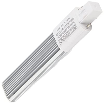 Dioche Kompakt LED- 11 watt 2 6 W G23 28 st 2835 kallt vitt rör med hög ljusstyrka för infälld belysning och infälld belysning, enkel installation plug and play (GX23)