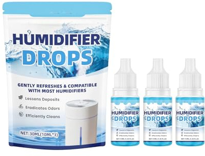 Hangsu 3Pcs 10ml Hygienic Humidifie CleanerRemoves Water Scale Mold Improves Indoor AirQuality Removal Cleaner for Humidifier
