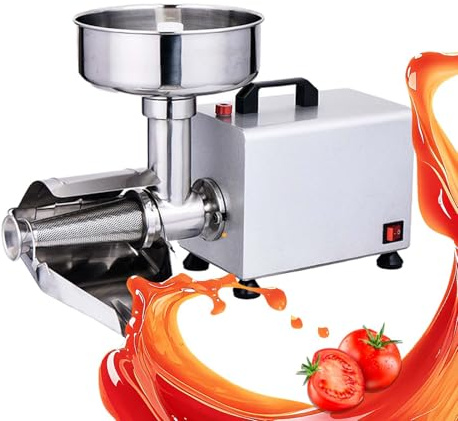 Passaverdure Elettrico Professionale Da 450 W, Capacità Produttiva 150 Kg/H, Imbuto Di Grande Diametro 8,4 Pollici, Separa Automaticamente Polpa E Semi, Cucine Domestiche Professionali