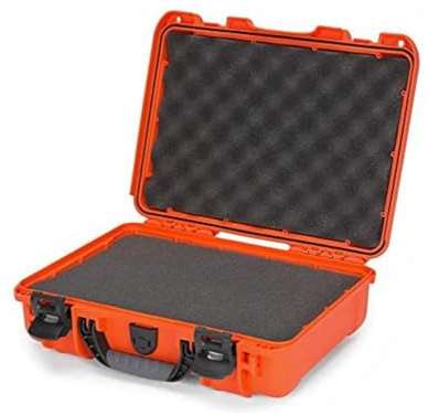 NANUK 910 - Waterproof protective case made from NK-7 resin with customisable foam insert (36.3 x 28.2 x 11.9 cm) (Orange)