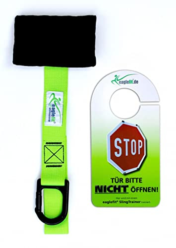 eaglefit Ancre de Porte - Fixation de Porte pour Sling Basket, avec Pinces - Vert