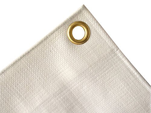 Bâche de protection 280 g/m², blanche, 6 x 8 (48 m²)