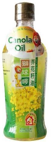 Lion & Globe 100% Pure Canola Oil, 600 ml