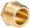 SOMATHERM FOR YOU, Bouchon laiton Mâle 12/17 brut pour raccordements plomberie, compatible avec tous raccords laiton, Idéal pour eau sanitaire et chauffage, Étanchéité à réaliser avec joint plat