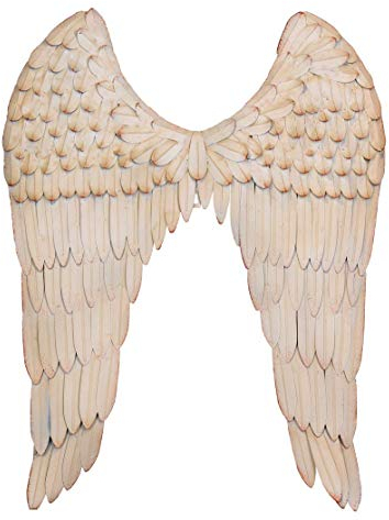Alas de Ángel Decoración Pared Colgante de Pared Escultura de la Pared Antiguo Blanco Wings 80cm Shabby Chic aja225 Palazzo Exclusivo