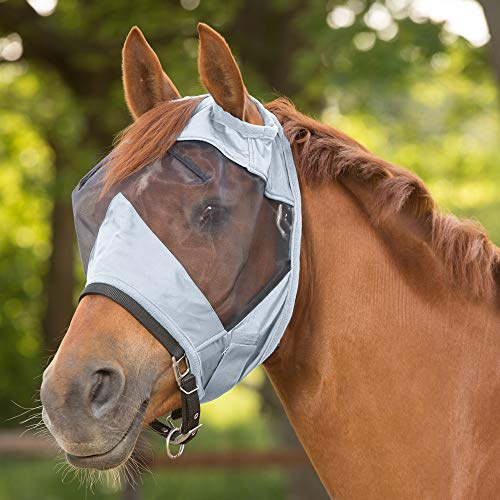 Waldhausen Fliegenmaske Premium ohne Ohrenschutz, Silbergrau, Pony