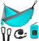 Hängematte Camping - Hängematte 2 Personen, Ultraleichte Outdoor Hängematte, Perfektes Camping Geschenke, Camping Hängematte Outdoor mit 2 Baumgurten + 2 Karabiner