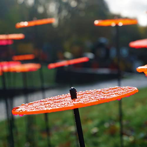 Sun Catcher Garden Decor 5 Stück Große Deko Erdspieße Gartenstecker 75cm hoch Gartenzubehör rot