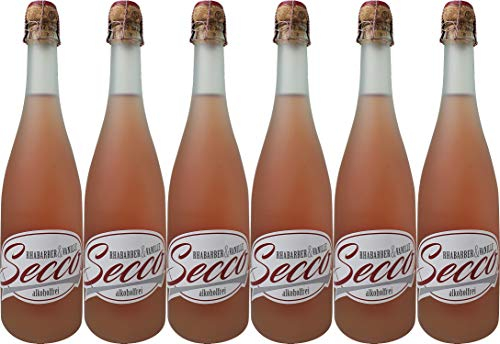 Rhabarber & Vanille Secco Alkoholfrei 6 x 0,75 l Aromatisiertes, schäumendes Getränk auf Basis alkoholfreien Wein