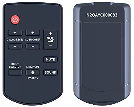 GOUYESHO N2QAYC000083 Remote Control Suitable for Panasonic Sound Bar Audio System, Compatible With SC-HTB170 SC-HTB370 SC-HTB65 SC-HTB70 SC-HTB70CP SC-HTB770 SC-HTB770S SU-HTB370 SU-HTB770 HTB570