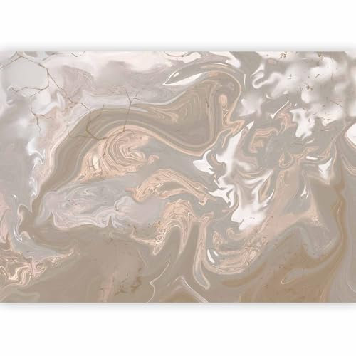 murando - Papier Peint Panoramique Adhésif 245x175 cm - Tapisserie Murale Autocollante Décoration Moderne Chambre Salon - Blanc beige - Texture de fond en pierre f-A-0882-a-a