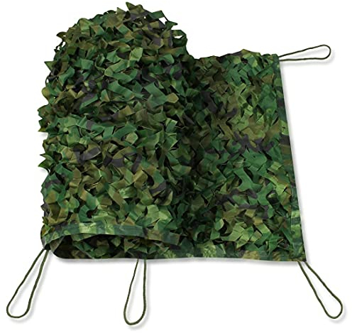 your GEAR Tarnnetz Camouflage Armee Netz in 5 Größen 1,5 x 3 | 5m, 3 x 3 | 4m & 4 x 5m Outdoor Tarnung Sichtschutz Sonnenschutz Jagd Wald [3x3m]
