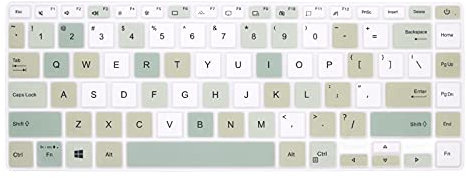 WYGCH Keyboard Cover Skin for ASUS VivoBook S14 S433 S435 M433 M413 X413 K413, VivoBook Flip 14 TM420IA/UA K,ZenBook 14 UX435 Q407IQ,14 E410 L410 ZenBook 14 UX435EG Q407IQ,Mixed Color Green