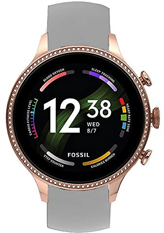 Giaogor Bracelet Compatible with Fossil Gen 6 Smartwatch, Sport Silicone Classic Replacement Watch Strap for Fossil Gen 6 42 mm Smartwatch,