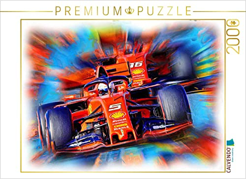 CALVENDO Puzzle Sebastian Vettel und Sein Teamkollege Charles Leclerc 2000 Teile Lege-Größe 90 x 67 cm Foto-Puzzle Bild von DeVerviers