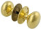 A.B Hardware Victorian Cottage Style Polished Solid Brass Rim Knobs Lock Latch Set 40mm-65mm (50mm)