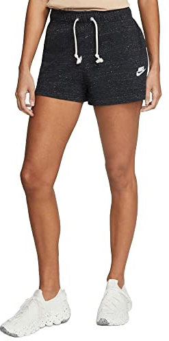 Nike Femme W Nsw Gym Vntg Pe Shorts, Black/White, L EU