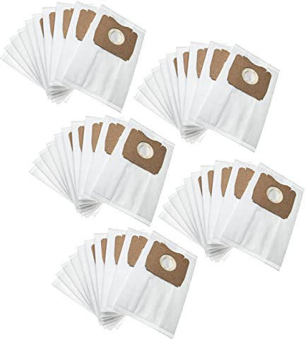 vhbw 50x Staubsaugerbeutel kompatibel mit Progress PC 2260 / PC2260, PC 2261 / PC2261 Staubsauger - Mikrovlies, small, 23,9cm x 15cm, Weiß