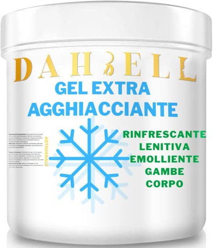 Gel gambe effetto ghiaccio dahbell extra rinfrescante adatto a tutto il corpo ottimo per raffreddare immediatamente zone del corpo riscaldate pesanti stanche o affaticati
