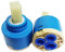 2 Pcs 40mm Ceramic Disc Mixer Tap Ceramic Faucet Cartridge Leakproof Tap Basins Repair Replacement for Valve Core of Kitchen and Bathroom Taps