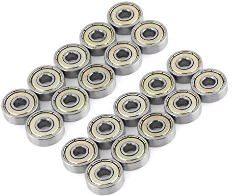 625ZZ Kugellager aus Stahl, 5 mm x 16 mm x 5 mm, 20 Stück, 625 ZZ Kugellager mit GCr15-Stahlkugeln, 5 x 16 x 5 mm, 625z