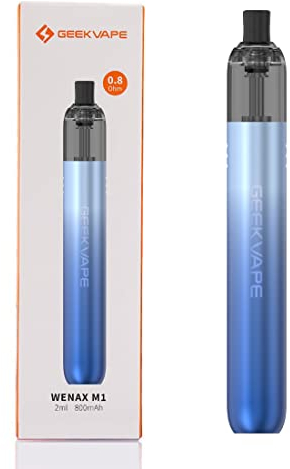 Geekvape Cartuccia Pod Kit adatta WENAX M1| 14-16W 0.8Ω 2ml, automatico, Costruito in 800mAh Batteria Vape Pen, Senza liquido, senza nicotina