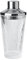Stelton Pilastro Cocktail Shaker – 400 ml, geriffeltes Glas, Edelstahl, integrierter Messbecher & Sieb, spülmaschinengeeignet, Art-Déco-Design