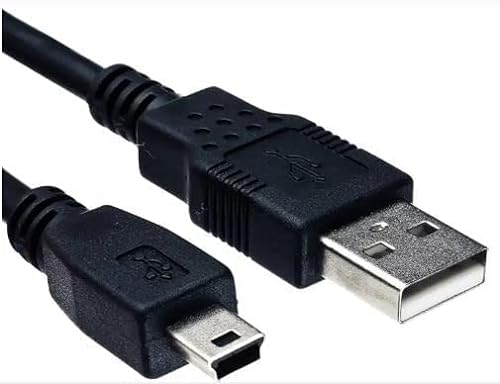 Mr. Gadget's Solutions® 3m USB 2.0 Cable - A-Male to Mini-B Cord for PC/ PS3/ GPS units/Digital Camera’s/PDAs – Black