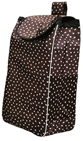 Milageto Einkaufswagen-Ersatztasche, Trolley-Tasche, Oxford-, wasserdicht, wiederverwendbar, mit Seitentaschen und hinterer Tasche, zusammenklappbar, Stil B verdickt