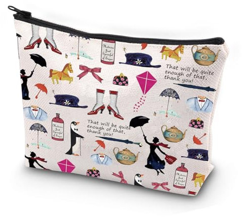 JYTAPP Kosmetiktasche aus Segeltuch mit Aufschrift Marry Movie That Will Be Quite Enough Of That Mary Fans, Beige