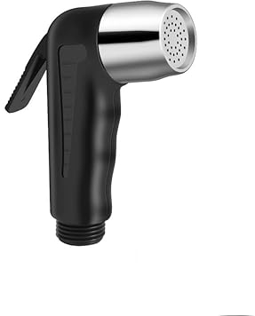 Bargin Bidet Sprayer Cloth Diaper Sprayer Bathroom Handheld Bidet Toilet Stainless Steel Tap Spray Shattaf Toilet Cleaning Faucet,Black (Plastic Black)
